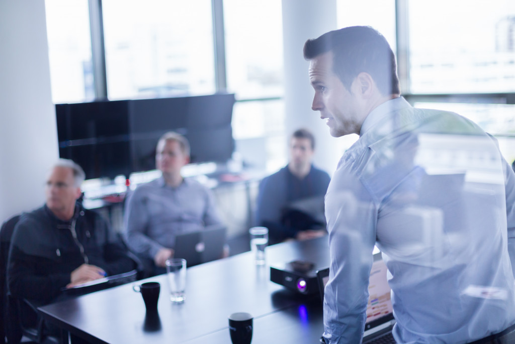 conference room meeting of executives