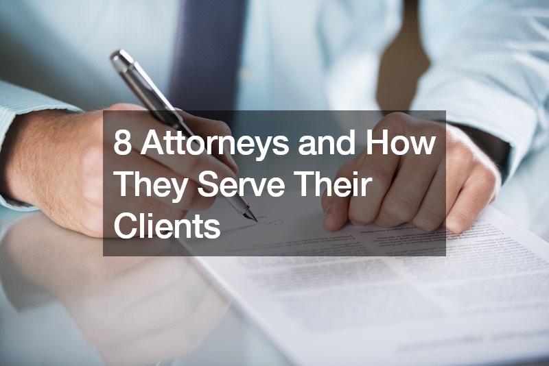 8 Attorneys and How They Serve Their Clients